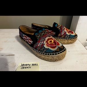 Johnny Was Espadrille’s. Wore 5 times, maybe!